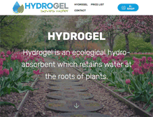 Tablet Screenshot of hydrogel.info