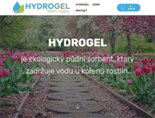 Tablet Screenshot of hydrogel.cz